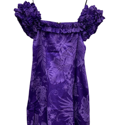Two Palms Womens  Size 8 Maxi / Short Sleeve Dress  Purple 