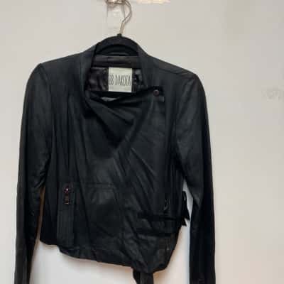 BB Dakota Womens Leather Jacket  Size S Black  
