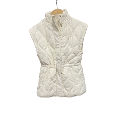 Seed Heritage Womens  Size 4 Puffer Vest Jacket Coconut Cream RRP $139.95