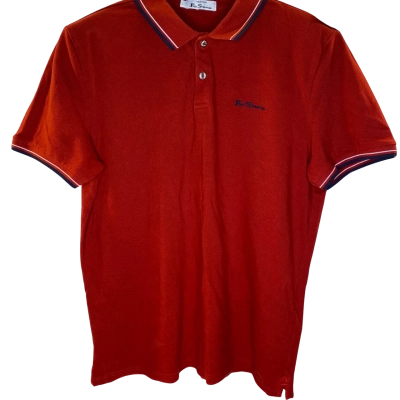 Ben Sherman Womens  Size L Polo Shirt Red 
