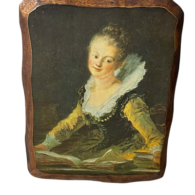 Jean Honore Fragonard (1732-1806) The Study Print On Wood