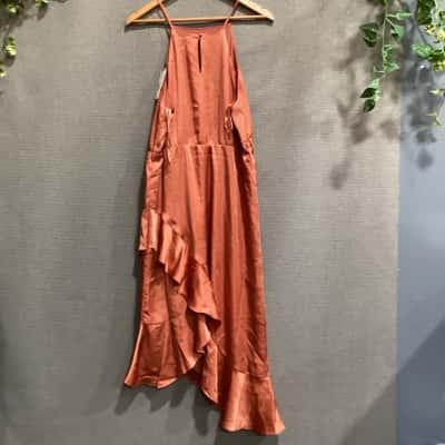 BNWT Bardot Women’s Size 12 Sleeveless Dress Burnt Orange 