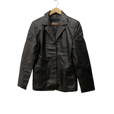 CALENCANO  Womens  Size 10 Soft Leather Jacket Black  