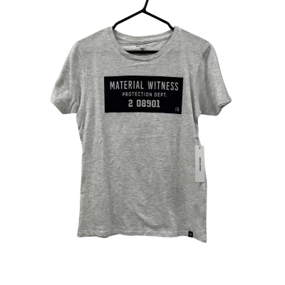 MATERIAL WITNESS TSHIRT. SIZE S