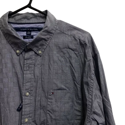 Tommy Hilfiger Mens  Size XXL Business Shirt Grey 