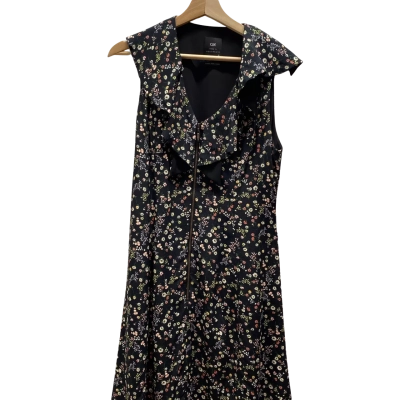 Cue Womens  Size 12 Black Floral Dress