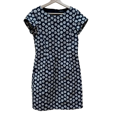  Sand Copenhagen Womens  Size 36 Mini Dress Floral / Navy Blue / White 