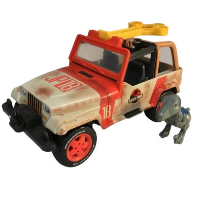 Jurassic Park Buggy and Dinosaur as pictured