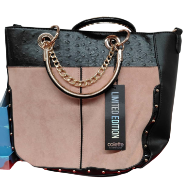 Colette Hayman Womens Handbag Black  / Pink  