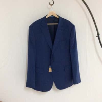 Charles Trywhitt Mens Size 46R Suit Jacket Indigo Blue 
