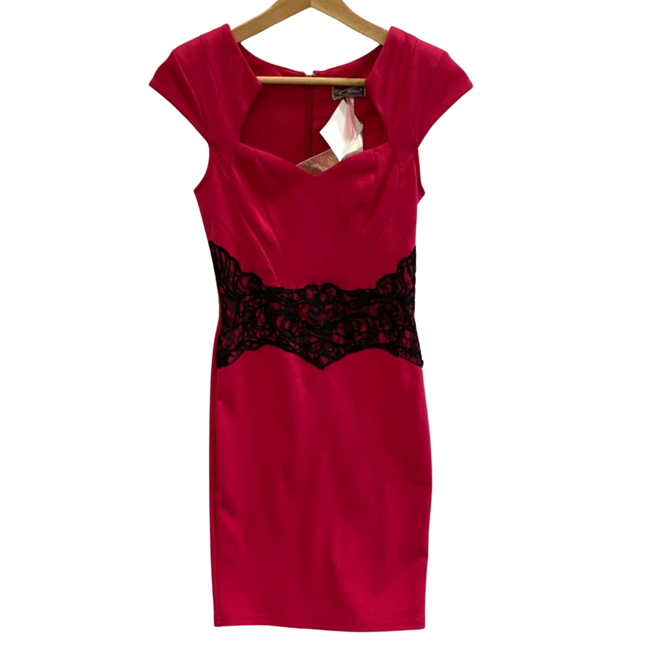 Lipsy Womens Size 8 Bodycon Dress / Midi Dress / Short Sleeve Dress