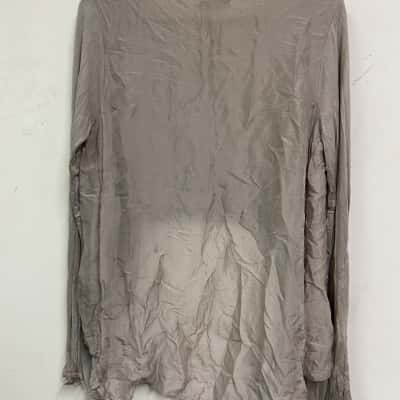 M Made in Italy Womens  Size S Blouse Grey 