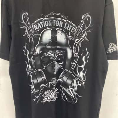 Black sunday Mens  Size L Short Sleeve T-shirt Black  