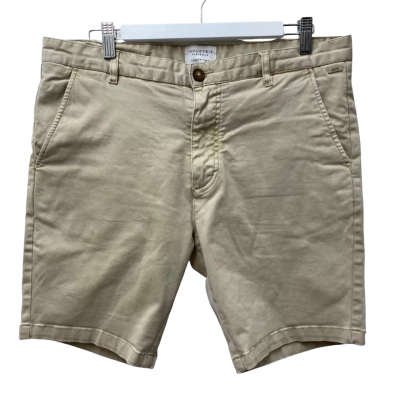 Industrie Mens  Size 32 Tailored Shorts Beige 