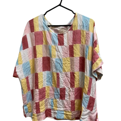 Elm Womens  Size 18 Short Sleeve Top Multicoloured 