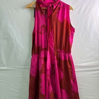 City Chic Womens  Size XXS Sleeveless Playsuit Burnt Orange / Pink  