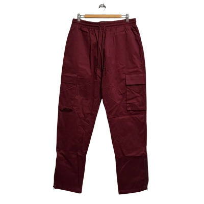 XXI Men’s Size XL Wine Red Straight Leg Cargo Pants BNWT