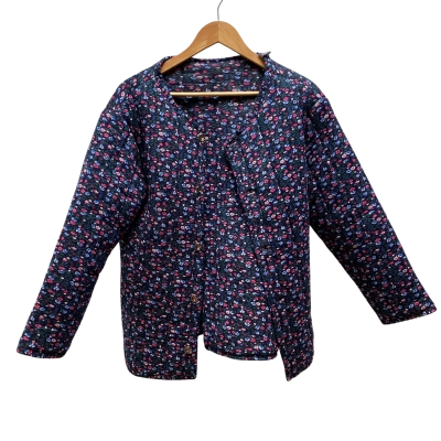 Unbranded Womens Blue Floral Jacket Size M
