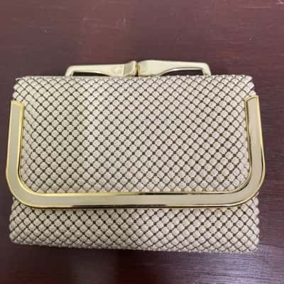 Glomesh Womens Purse Cream / Gold 