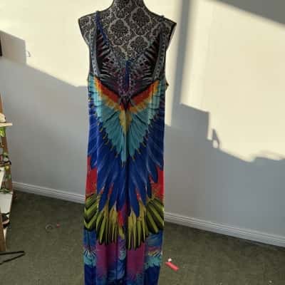 Hale Bob Cabana Womens  Size XL Maxi Dress Animal print 