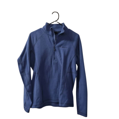 Macpac Women's Size 12 Quarter Zip Jumper in Blue 