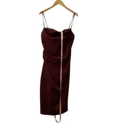 House of Eb Womens  Size M Cocktail Dress Maroon 