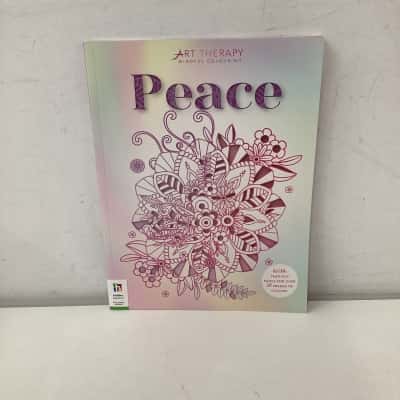 NEW - Art Therapy Peace colouring book