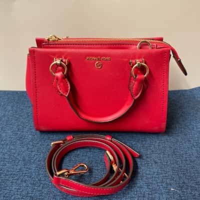 Michael Kors Womens Cross Body Bag Red 