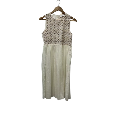 Megan Park Womens  Size 00 Sleeveless Dress  Beige 