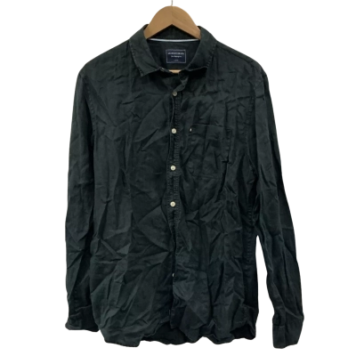 Academy Brand Mens Large Long Sleeve Shirt Black  