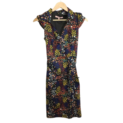 Review Womens  Size 10 Maxi Dress Floral. Cotton/Elastane/Polyester