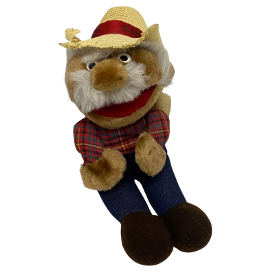 Vintage Shotgun Red Plush Doll