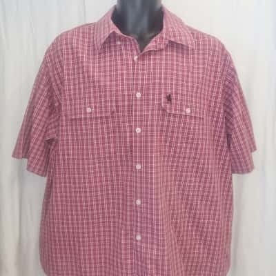 Thomas Cook Cotton Mens  Size XL Black  / Checked / Red / White 