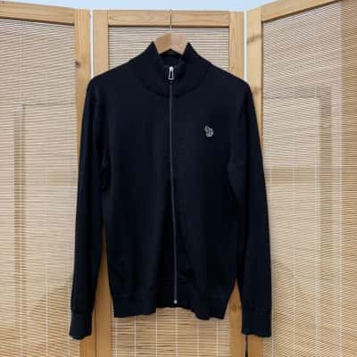 Paul Smith Mens  Size S Front Zipper Black  