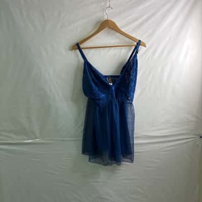 City Chic Womens  Size L Top/ Underwear Blue BNWT 