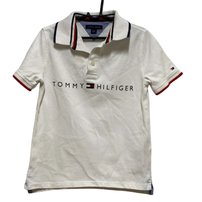Tommy Hilfiger Kids  Size SP (6 -7) Polo White / Red / Blue