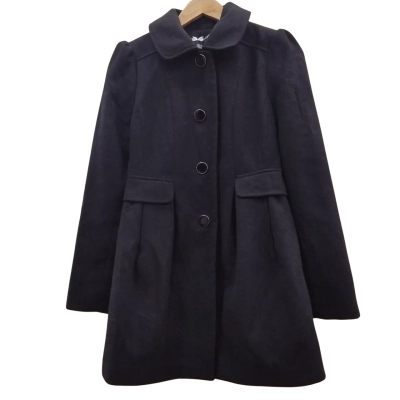 Forever New Womens Size 6 Trench Coat Black