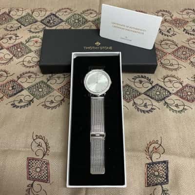 Timothy Stone Womens  Silver Indio Collection Watch