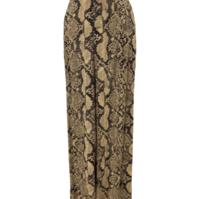 Fate & Becker Womens  Size 8 High Waisted Pants / Wide Leg Pants Animal print / Black  / Natural 