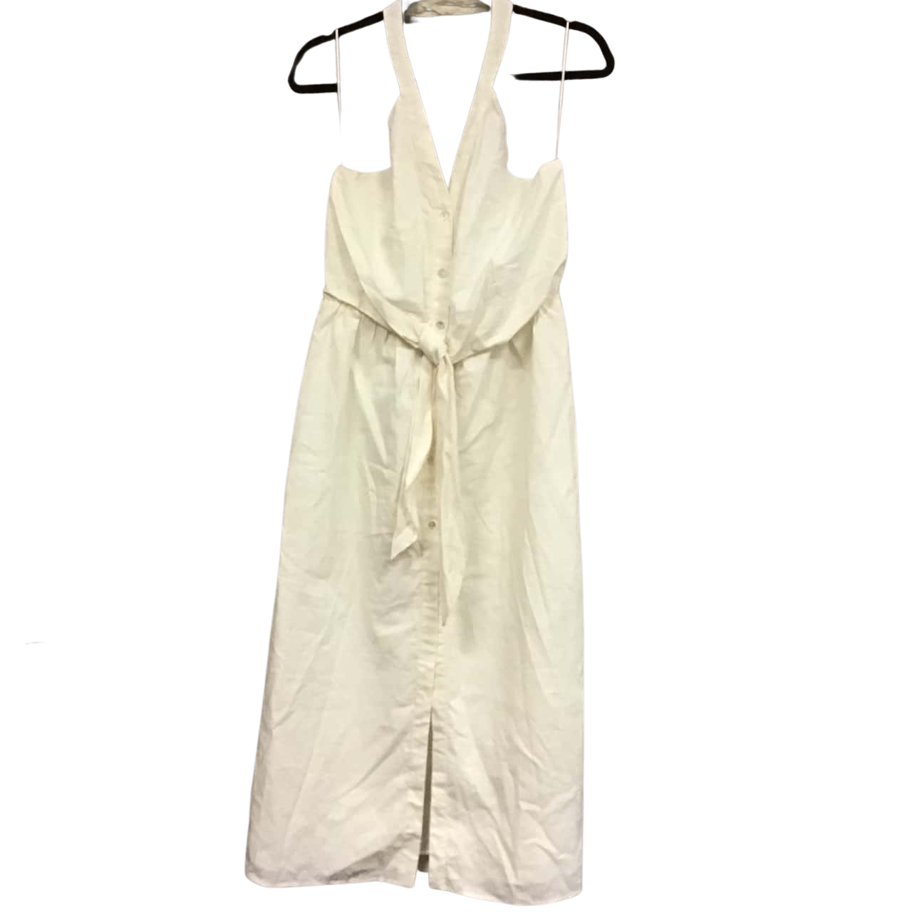 Zara Womens Size L Halter Neck Dress Cream