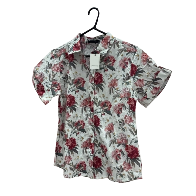 Portmans Womens  Size 10 Floral White Shirt 