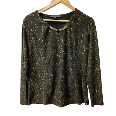 Liz Jordan Womens  Size XL Long Sleeve metallic Top C