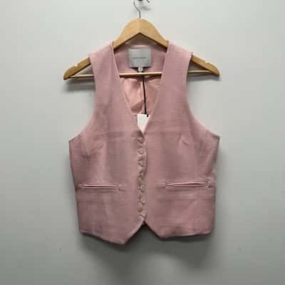 Witchery Size 12 Vest Jacket shell Pink  