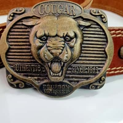  Cougar Bourbon Mens Brown Belt size 32