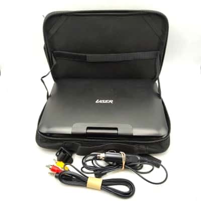 Laser Portable DVD Player Model: PT-10D With Nylon Carry Case In Excellent Condition. Not Tested. Includes Car Charger/Power Supply Cord & Patch Cords - See Pics  (mixed elec)
