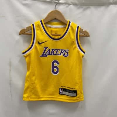 NBA Kids Sports Singlet Size 4 Yellow 