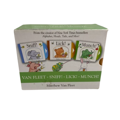 Van Fleet Sniff! lick! Munch! Toddler Book Box Set  