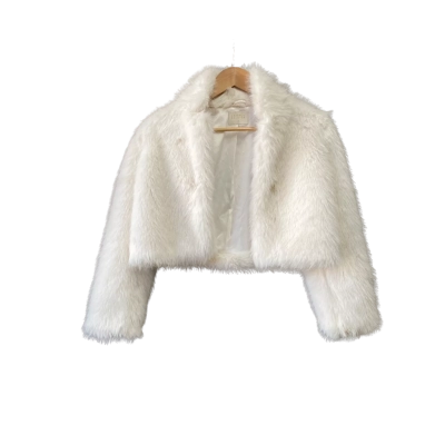 Saffron & Clover Girls Size 10 Cropped Jacket Cream 