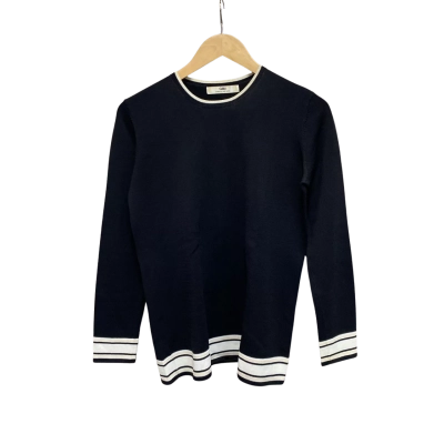 C&M Camilla and Marc Womens  Size M Long Sleeve Top Black  