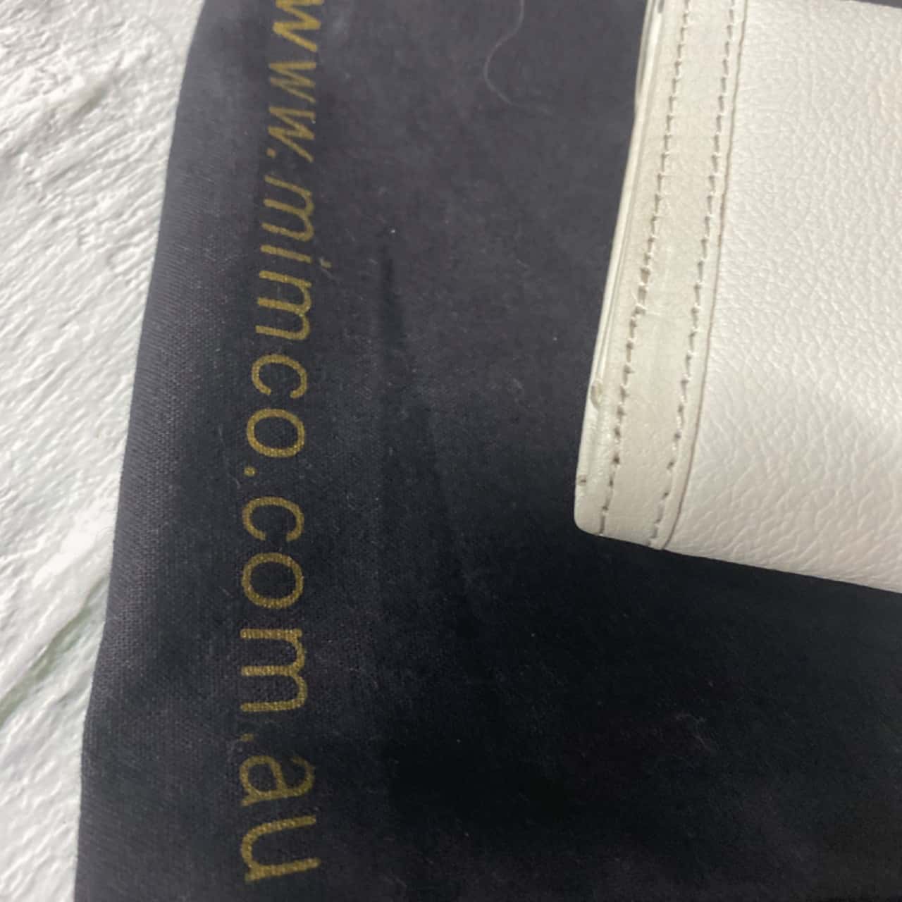 Mimco White turn lock purse (s)